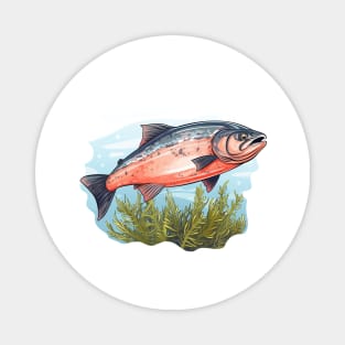 Pacific Northwest Salmon Magnet